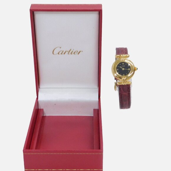 Cartier Must de VERMEIL Gold Quartz Ladies Watch With BOX main image 7
